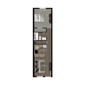 Archer 1 Bedroom Floor plan
